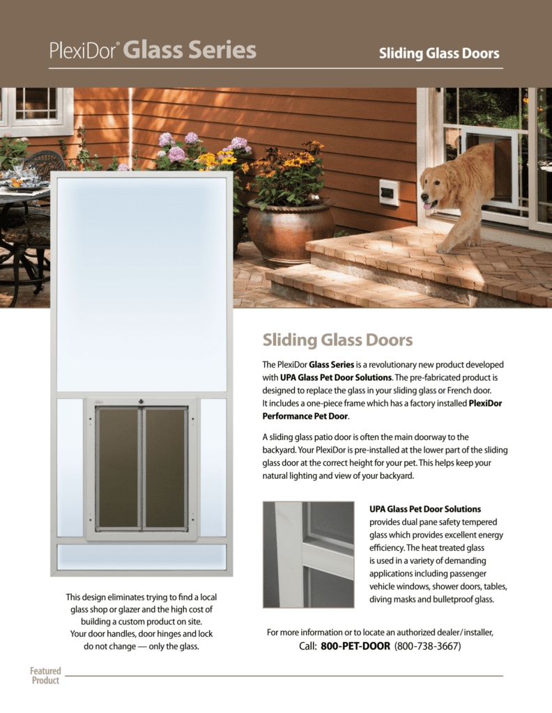 Dog Door in GlassSliding Glass Doors Blog PlexiDor Dog Door